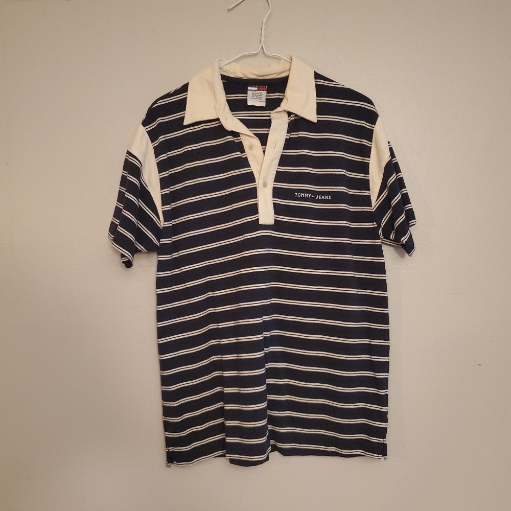 VTG style Tommy Hilfiger striped polo